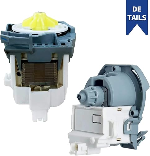 Miniatura 4 de Qué pasa W10724439 (W10876537) Pieza de repuesto del motor de la bomba de drenaje para lavavajillas Whirlpool Kenmore que reemplaza a W10876537,