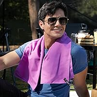 Vista 8 de Toalla de microfibra Rainleaf perfecta para viajes y gimnasio y camping. Secado rápido - Super absorbente - Ultra compacta - Liviana. Adecuada