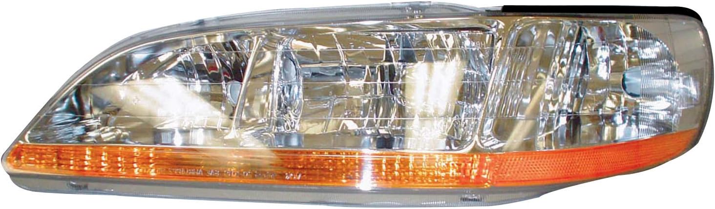 TYC Left Headlight Assembly Compatible with 1998-2000 Honda Accord