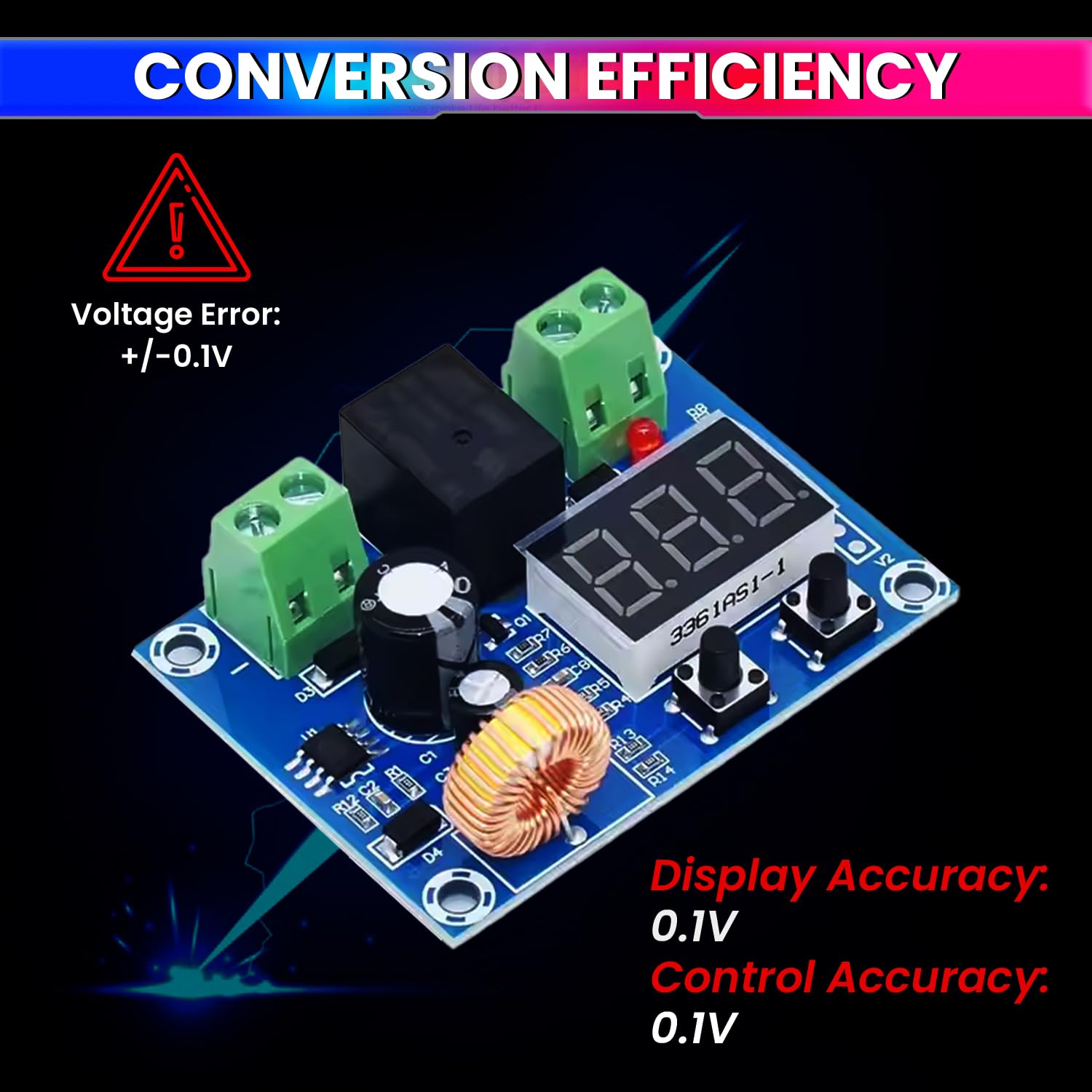 amiciSolar DC 12V-36V Charger Module – Under Voltage & Over-Discharge Battery Protection | Adjustable Cut-Off | Smart Battery Management - Image 4 thumbnail