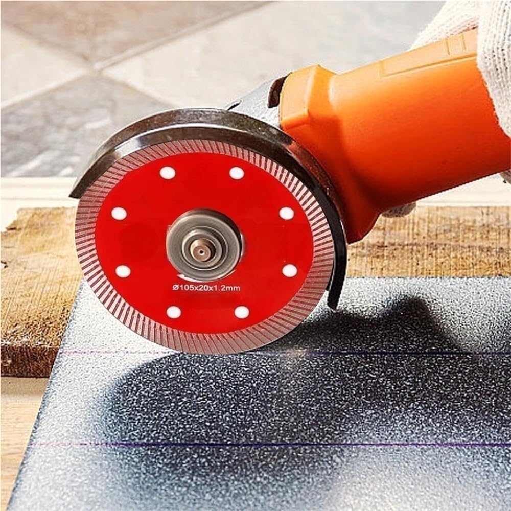 Ostrza do cięcia szkła, Diamentowa tarcza tnąca do szlifierek kątowych 105x20mm wielu materiałów