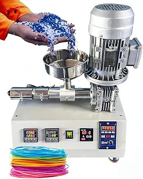 3D Printer Filament Recycler & Extruder Machine, Adjustable Speed 300-650mm/min, Desktop Filament Maker 0-350  Temperature Control Plastic Pellet Extruder 1.75mm/3mm Filament Maker