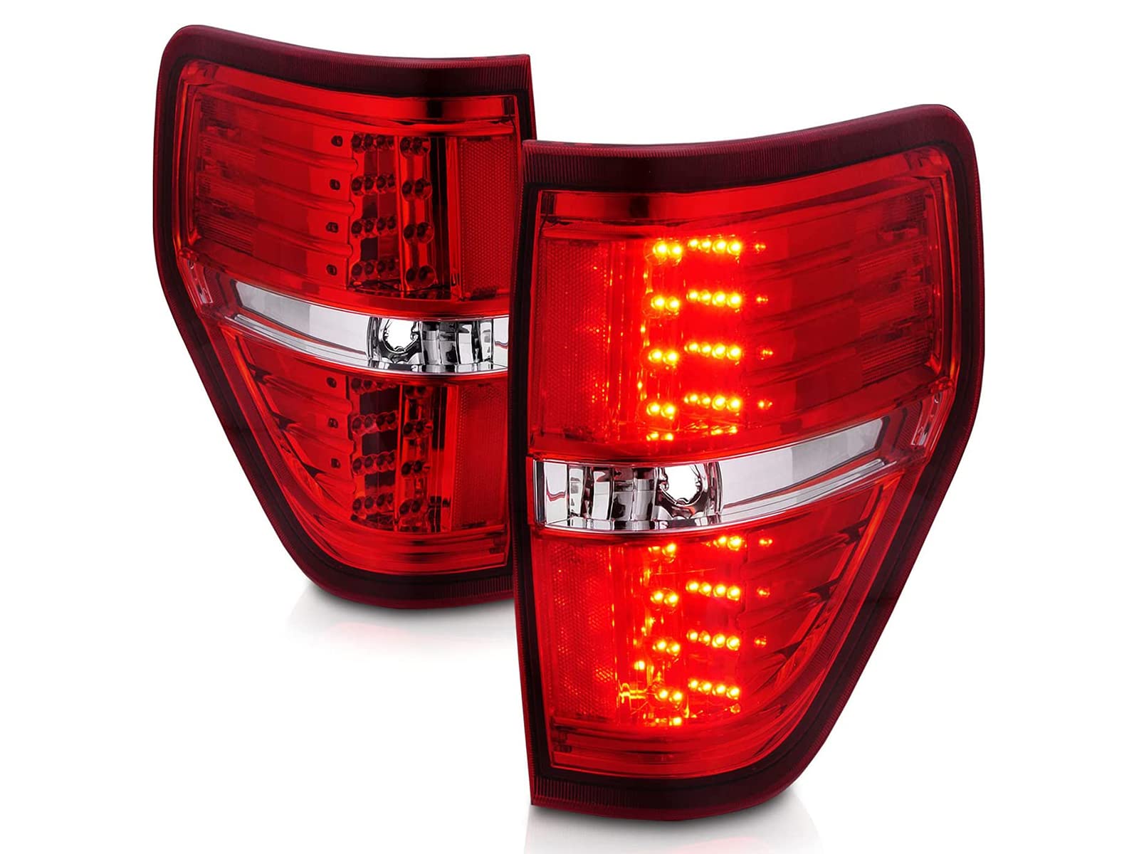 AmeriLite Red/Clear LED Tail Lights