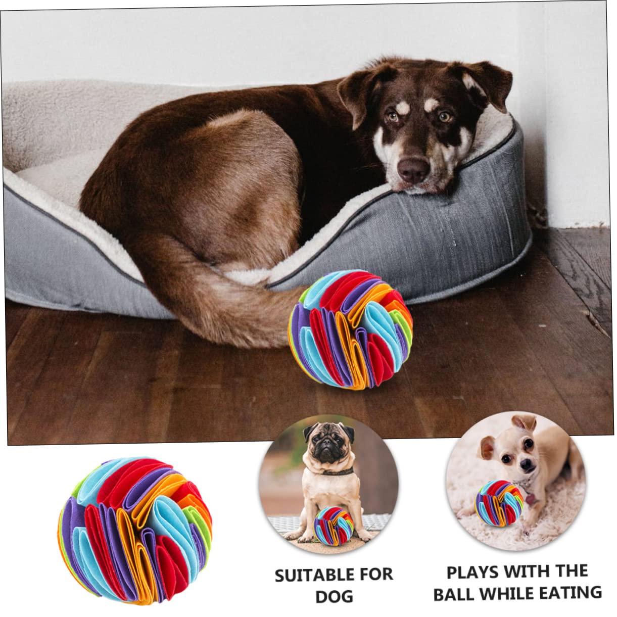 Mipcase 3stücke Funny Pet Chew Toy Interaktives Schnüffelspielzeug Für Hunde Kauspielzeug Mit Futterhaltevorrichtung Fördert Langsames Fressen Und Zahngesundheit Für Drinnen Und