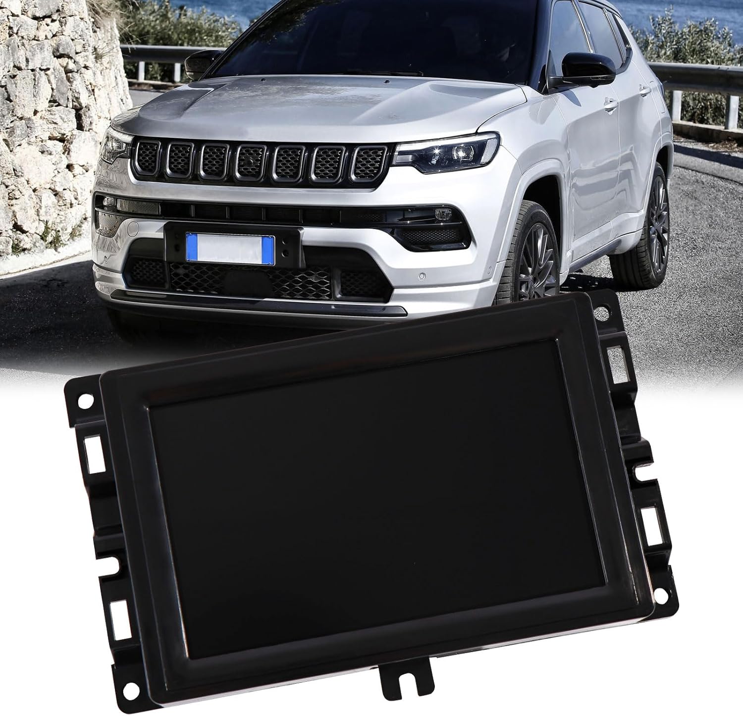 7" Uconnect Touch Screen Display Compatible with 2017 2018 2019 2020 Jeep Compass # TDO-WXGA0700K00057-V1 TDO-WXGA0700K00033-V2(No 8.4'')