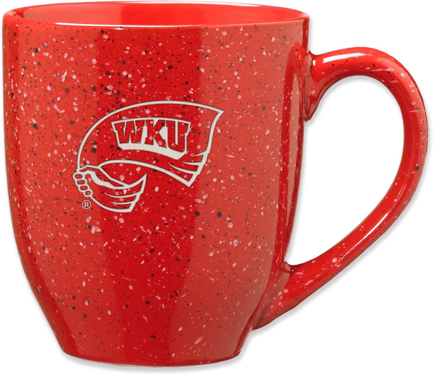 Rico Industries NCAA 16 oz Team Color Laser Engraved Speckled Ceramic Coffee Mug (V - Y Schools)