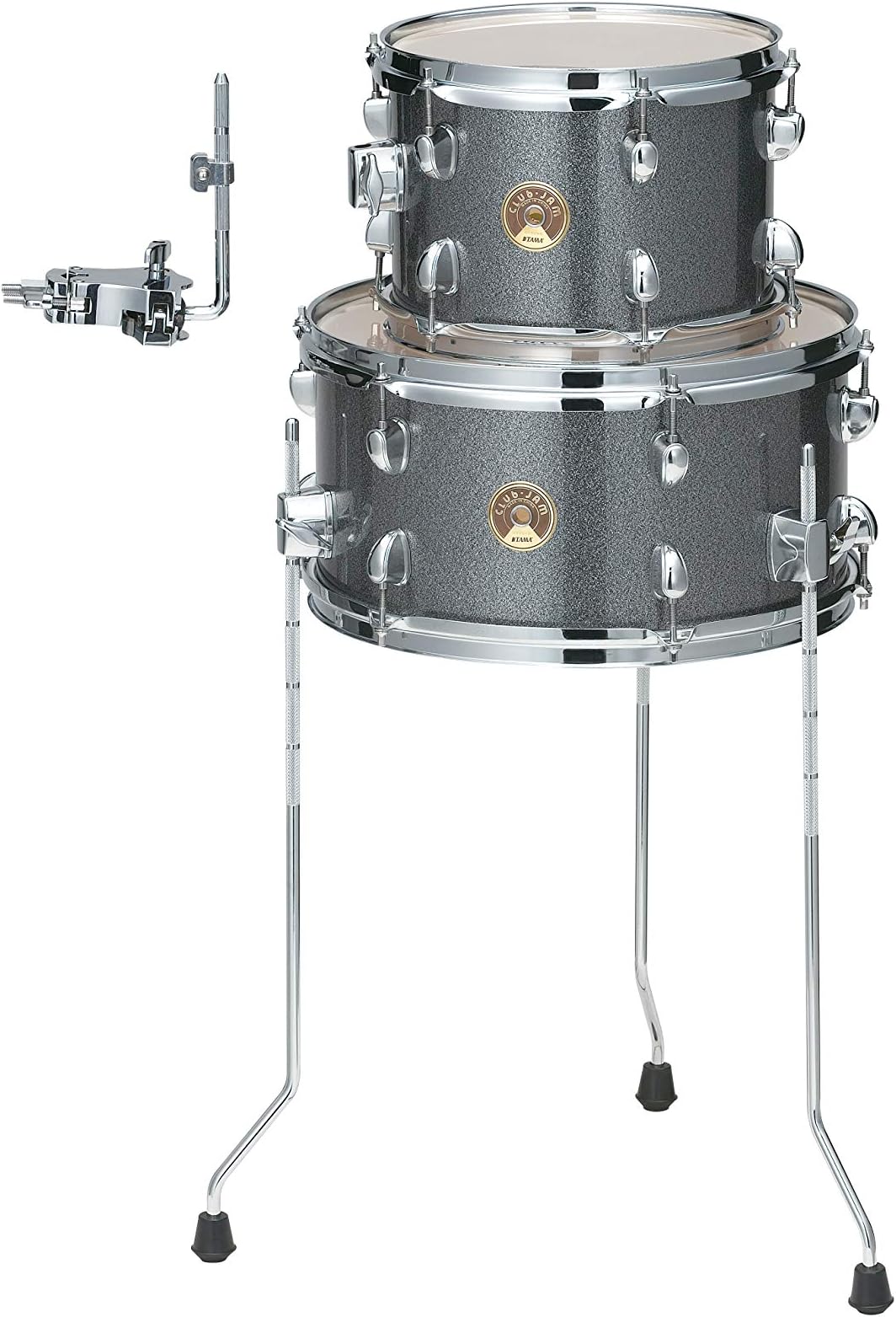 TAMA Add-On Kit for Club-Jam Mini - 10" x 7" Tom Tom/14" x 7" Floor Tom/Single Tom Mount - Galaxy Silver (LJKT10F14-GXS)