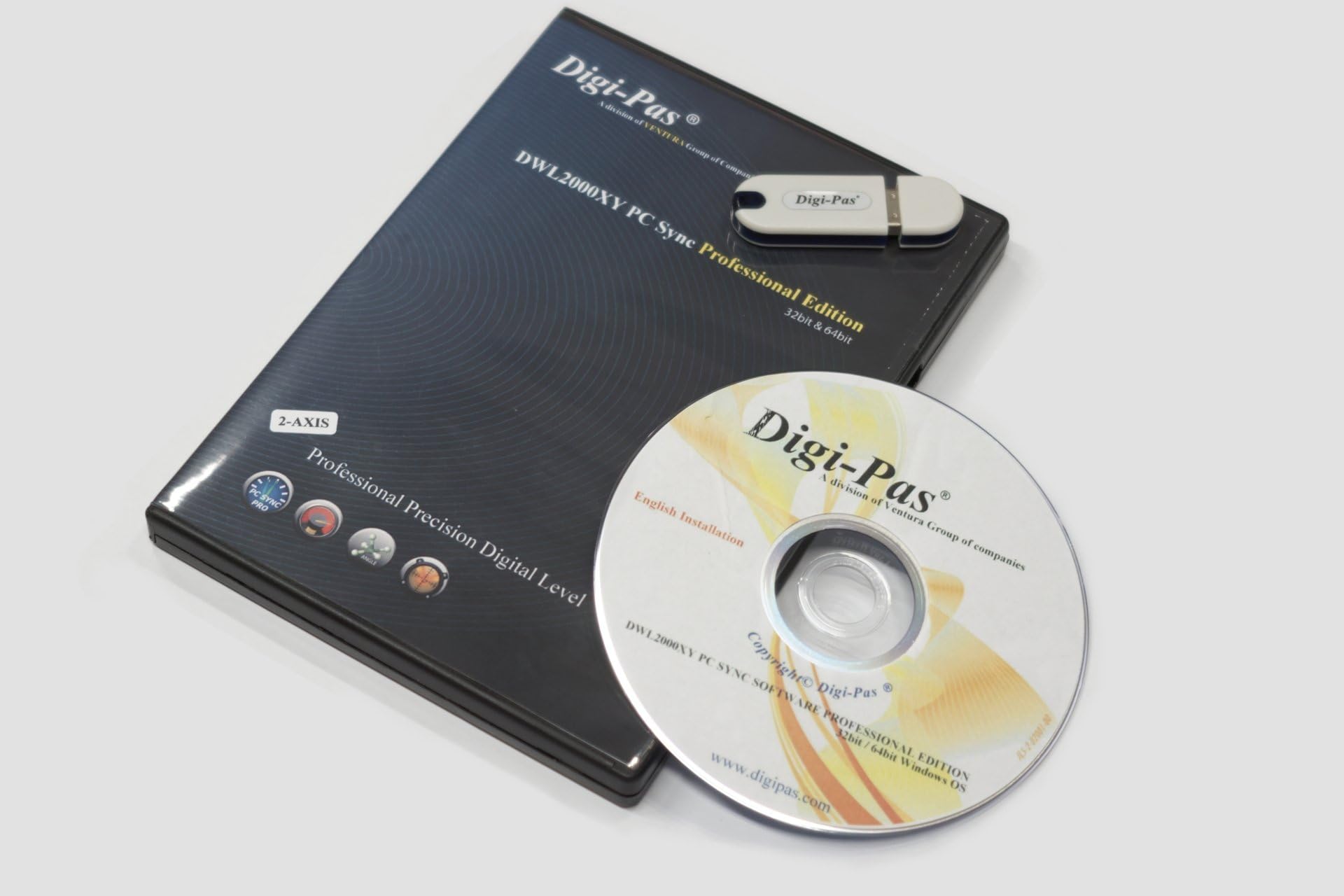 Digi-Pas DWL2000XY-SW Professional Software Version for 2-axis Proximity/remote Display & Data Logging
