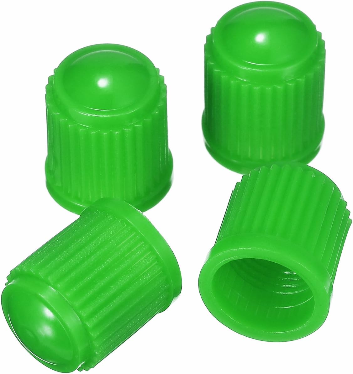 Outus 20 Pack Tyre Valve Dust Caps for Car, Motorbike, Trucks, Bike, Bicycle (Green)