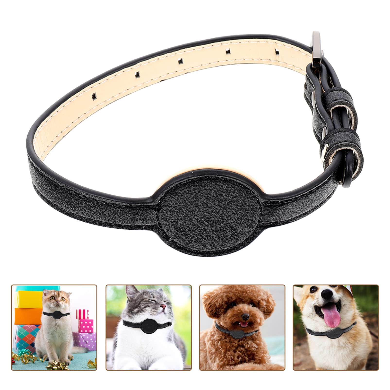 FRCOLOR 5stücke Katzenhalsband Mit Sicherheitsfunktion Verstellbares Tracer-Design Für Haustiere Geeignet Für Und Outdoor-aktivitäten Aus Langlebigem Pu-Material Komfortabel Und Leicht