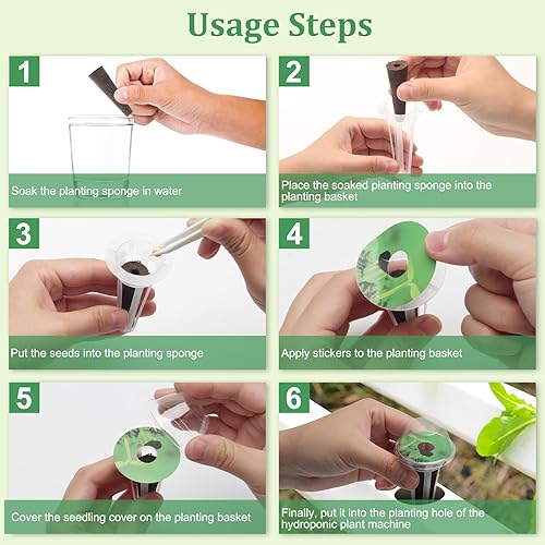 Miniatura 4 de Kit de 150 cápsulas hidropónicas, kit de vainas de semillas para aerogarden, kit de cultivo de cualquier cosa, accesorios de jardín hidropónico