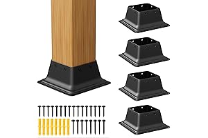 4 x 4 Posts Hidden Corner Decking Anchors - 5PCS Heavy Duty...