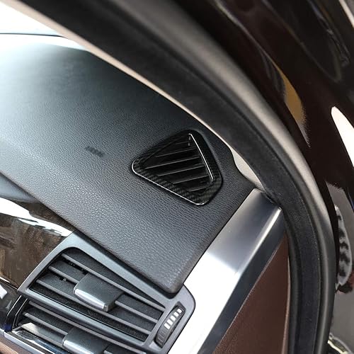 Miniatura 3 de YIWANG - Marco de salida de ventilación de aire acondicionado ABS para BMW X5 F15 2014-2018 para coche a la izquierda