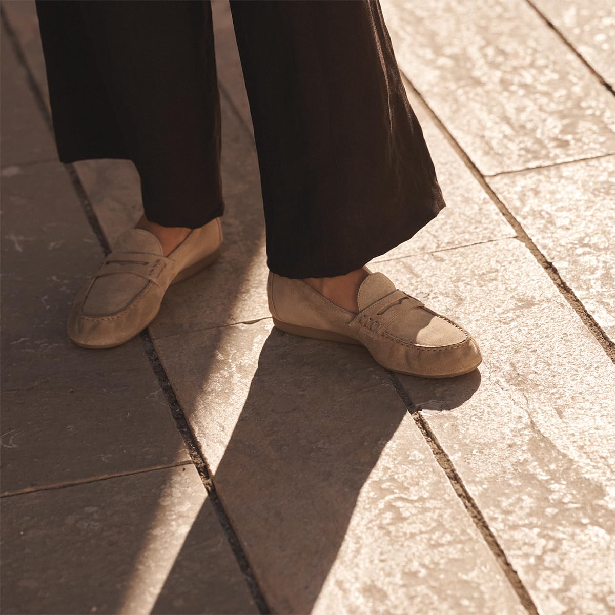 Paul Green Damen - Slipper & Mokassin 1188-019 in beige Rauleder