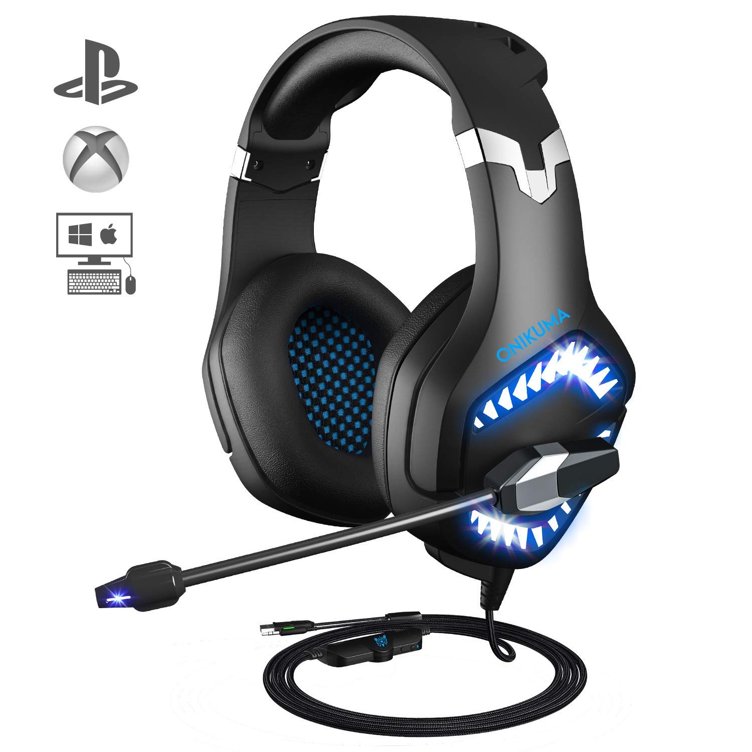 Gaming Headset for PS4,ONIKUMA Xbox One 