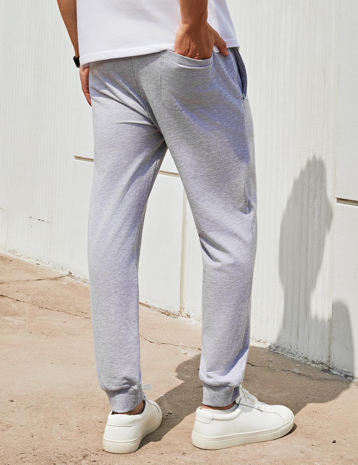 Arjen Kroos Pantaloni Tuta Uomo Sportivi Lunghi in Cotone Jogging Tasche con Cerniera Jogger da Allenamento Casuals Fitness