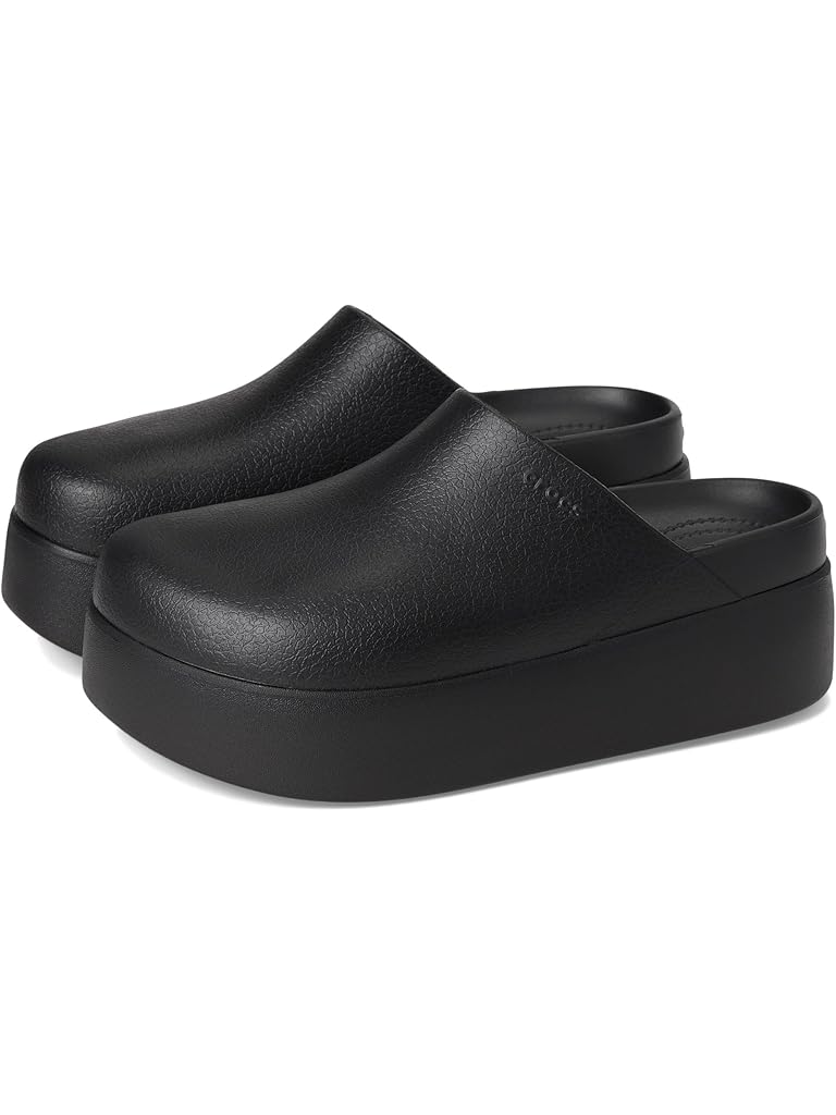 Black Crocs Dylan Platform Clog, Mule Platform Shoes
