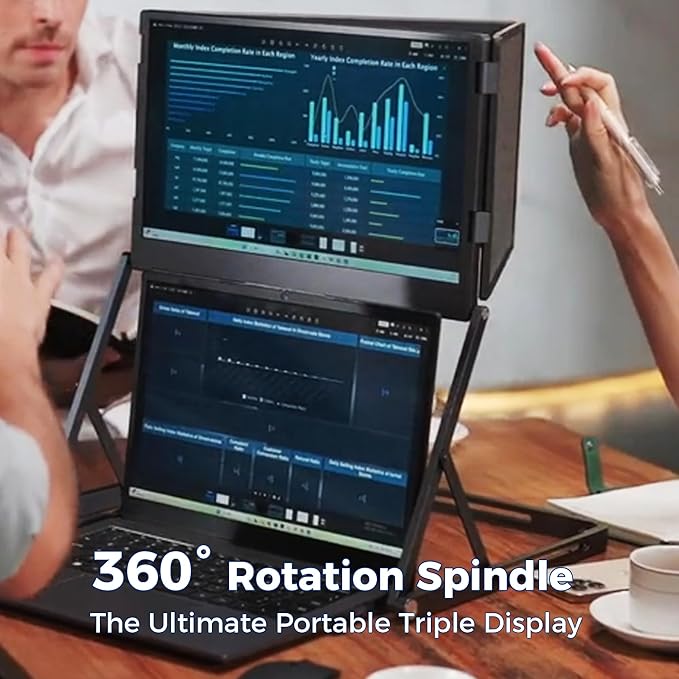 Monitor Extensor Triple 15.6 FHD IPS Portátil Plegable miniatura 9