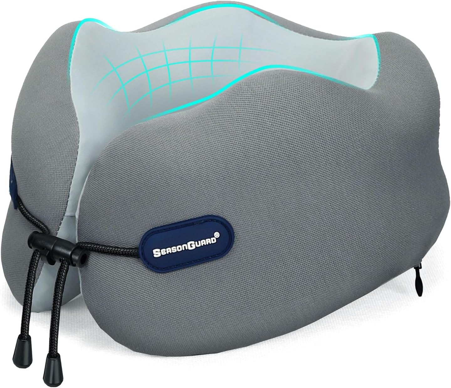 Travel Head Support Neck Pillow, Cervical Spine Support Pillows for Flight Headrest Sleep, Cozy Soft Airplane Car Office Rest Adult Kids, A02 Round Strape with Breathable Cover, Grey Travel Head Support Neck Pillow, Cervical Spine Support Pillows for Flight Headrest Sleep, Cozy Soft Airplane Car Office Rest Adult Kids, A02 Round Strape with Breathable Cover, Grey