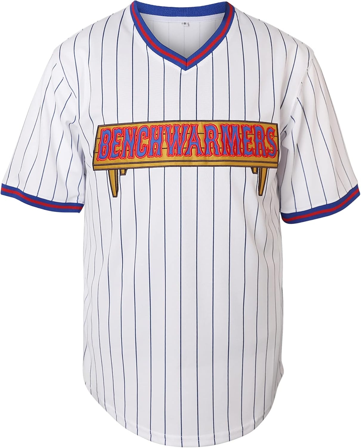 Benchwarmers Jersey 32 Howie Goodman 68 Reedy 82 Richie Goodman 44 Matthews Stitched Men's Pinstriped Baseball Jersey (82 White, X-Large) - Image 2