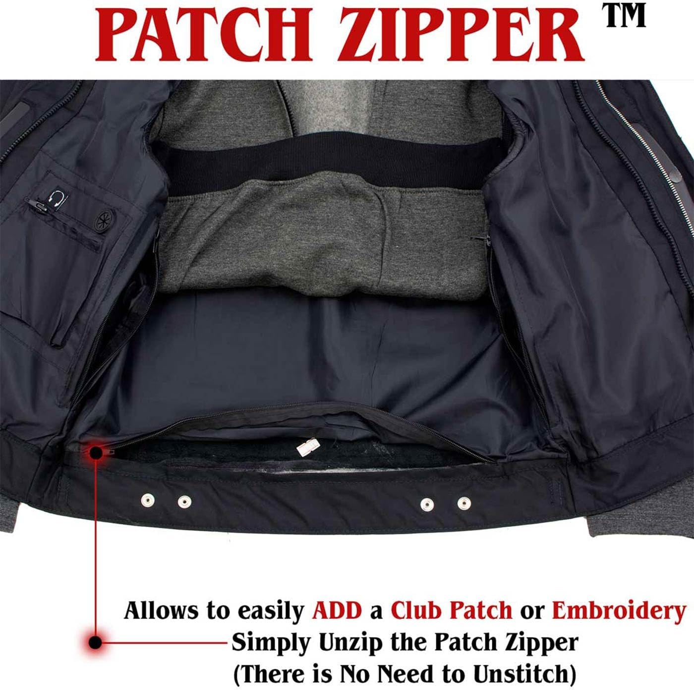 Milwaukee Leather Men's Club Style Premium Leather Motorcycle Riders Vest - 2X-Large - Image 5