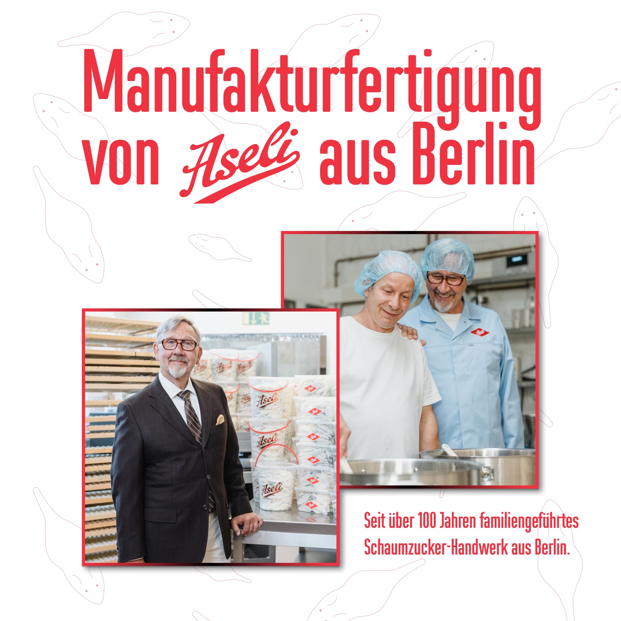1.100g Weisse und graue Riesenmäuse | Aseli | Mäusespeck | Schaumzucker-Ware | Schaum-Mäuse | Speckmäuse | Schaumzucker-Figuren handgefertigt | glutenfrei | laktosefrei