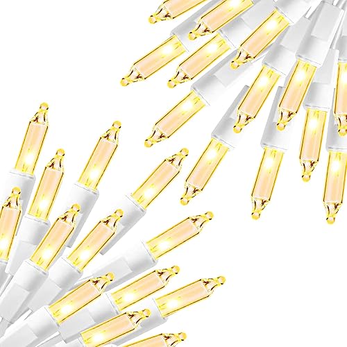 Miniatura 8 de Dazzle Bright Mini cadena de luces de Navidad, 150 unidades, 33 pies, impermeables, incandescentes, decoraciones de Navidad conectables para