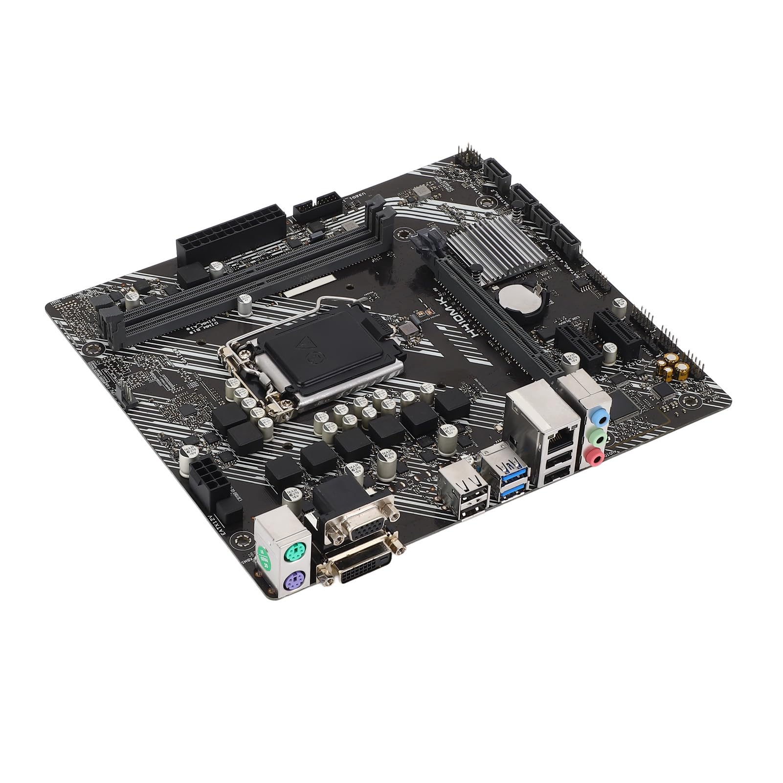 Wisoqu PRIME H410M K Motherboard, top-down view