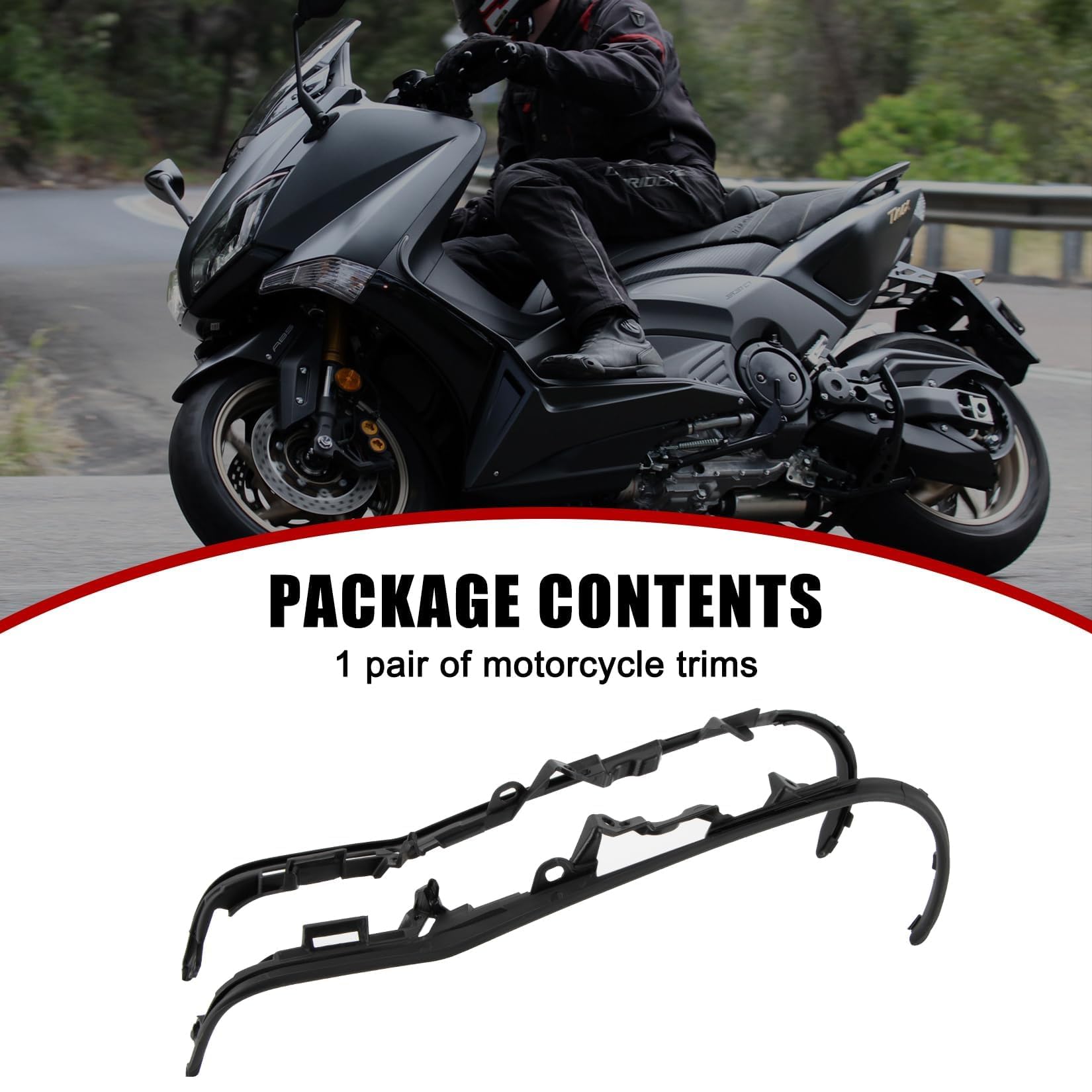 PSLER Motociclette Striscia Trim Copertura Laterale del Pedale Trim Decorazione Corpo per TMAX 530 2012 2013 2014 2015 2016