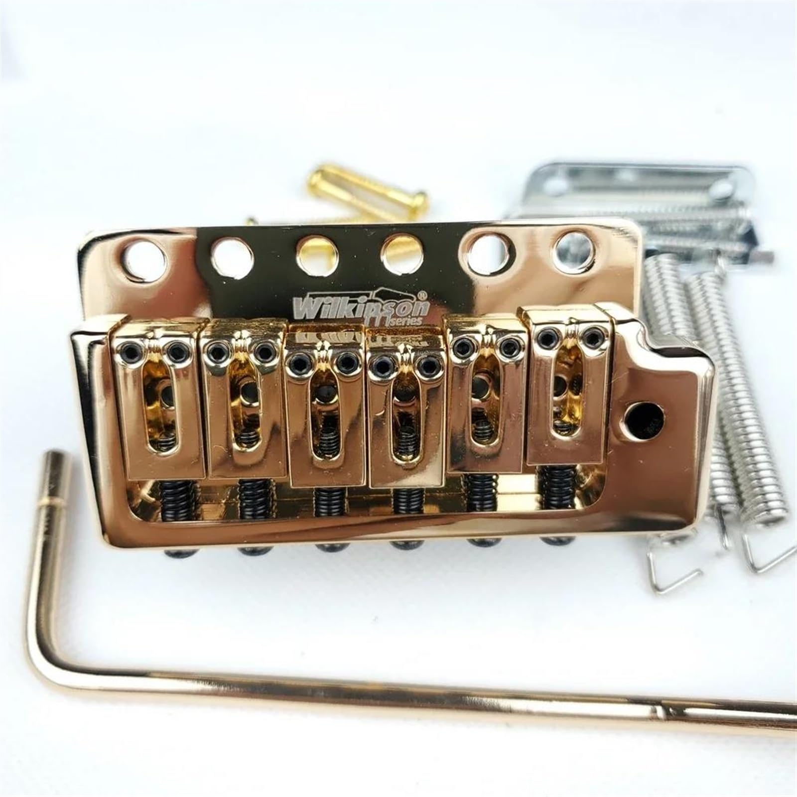 Parti del ponte della chitarra Chitarra Elettrica Fissa 6 Viti ST Tremolo Vibrato Bridge Gold