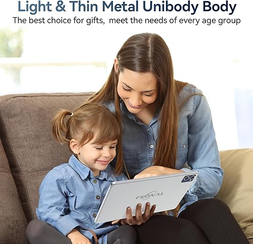 Miniatura 8 de Tablet 2024 Tablet Android de 10 pulgadas, tableta WiFi 5G Octa-Core con teclado, 128 GB + 4 GB + 1 TB de almacenamiento expandible, tableta de