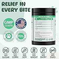 Vista 7 de 200 probióticos para perros, enzimas digestivas y prebióticos para la salud intestinal, probióticos masticables para perros, alivio de la diarrea