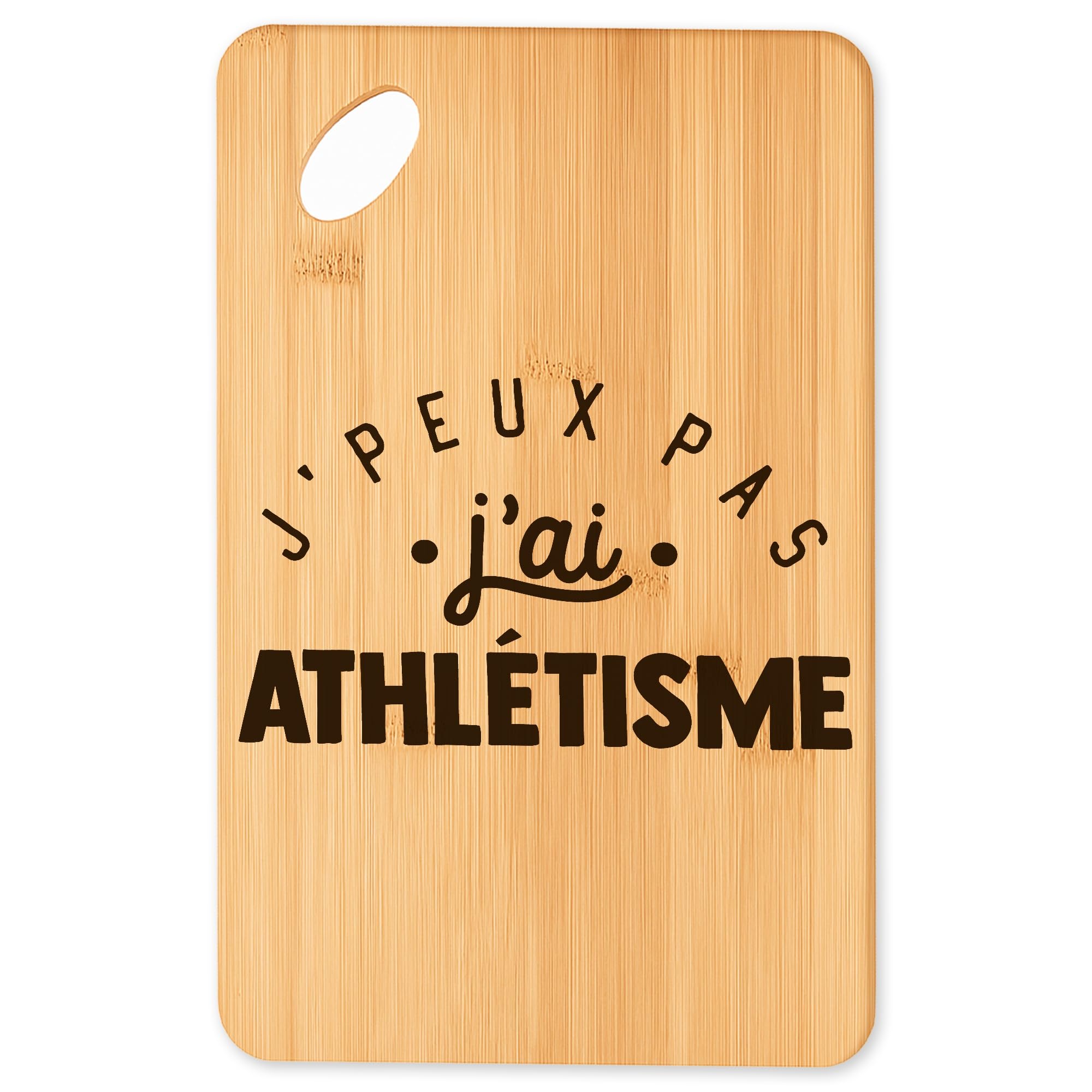Planche à découper athlétisme idée cadeau original pour apéro et barbecue