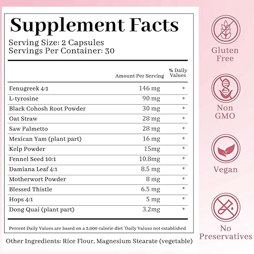 Miniatura 6 de True Fem Capsulas, probióticos femeninos cápsulas vitamínicas para mujeres, 60 unidades