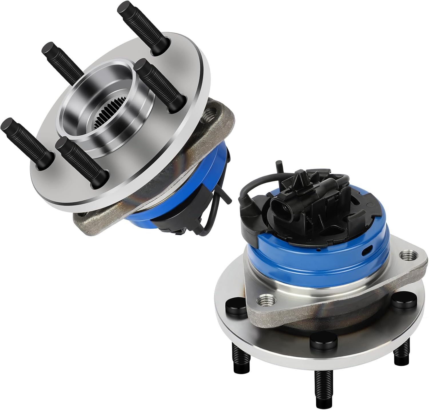 SCITOO 2 x Wheel Hub and Bearing Assembly Left Right Front 2004-2012 for Chevrolet Malibu, 2008-2010 Cobalt, HHR, 2005-2010 for Pontiac G6, 2007-2009 for Saturn Aura 513214 5 Lugs W/ABS