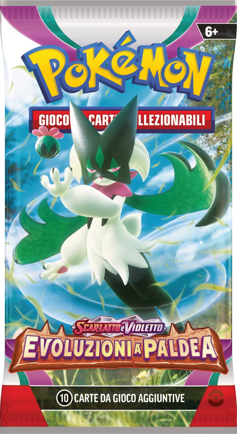 Espositore di buste dell’espansione Scarlatto e Violetto - Evoluzioni a Paldea del GCC Pokémon (36 buste di espansione), edizione in italiano