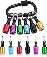 Vista 18 de Katerk 10 piezas de destornillador de 1/4 pulgadas, mango hexagonal, aleación de aluminio, soporte para brocas, barra de extensión de cambio rápido