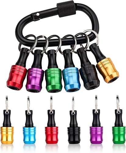 Miniatura 56 de katerk 6 piezas de 1/4 de pulgada con vástago hexagonal de aleación de aluminio para destornillador, ligero, barra de extensión de cambio rápido