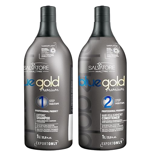 Premium Blue Gold SALVATORE 1 Premium Blue Gold Anti Waste Sahmpoo SALVATORE 1L -1 Premium Blue Gold Condition Reconstructor SALVATORE 1L
