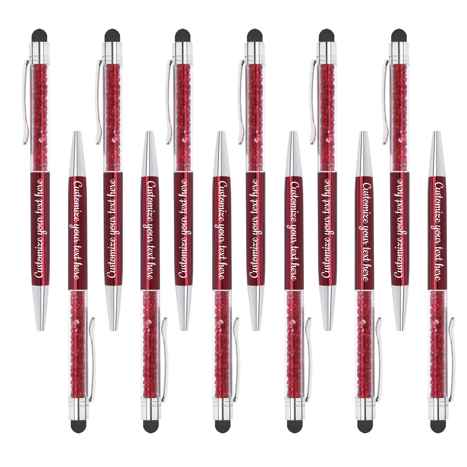Customized Ballpoint Pen, Personalized Ballpoint Pen with Name, Soft Touch Ballpoint Pen, Up to 300 Pcs Ballpoint Pen, Smooth Writing Engraved Ballpoint Pen for Birthday, Graduation, School - 156PC