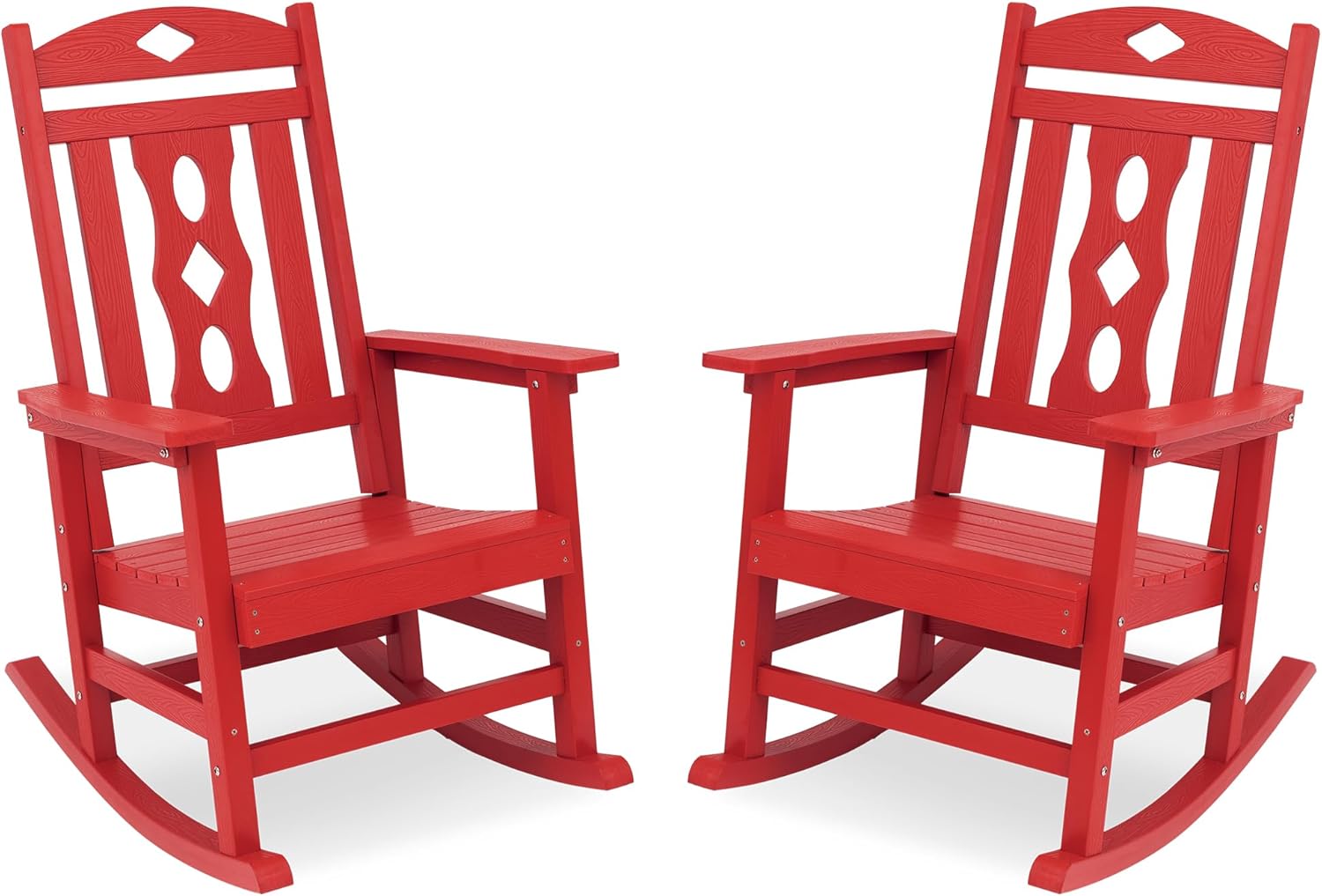 Cozyman Outdoor Rocking Chairs Set of 2, All Weather