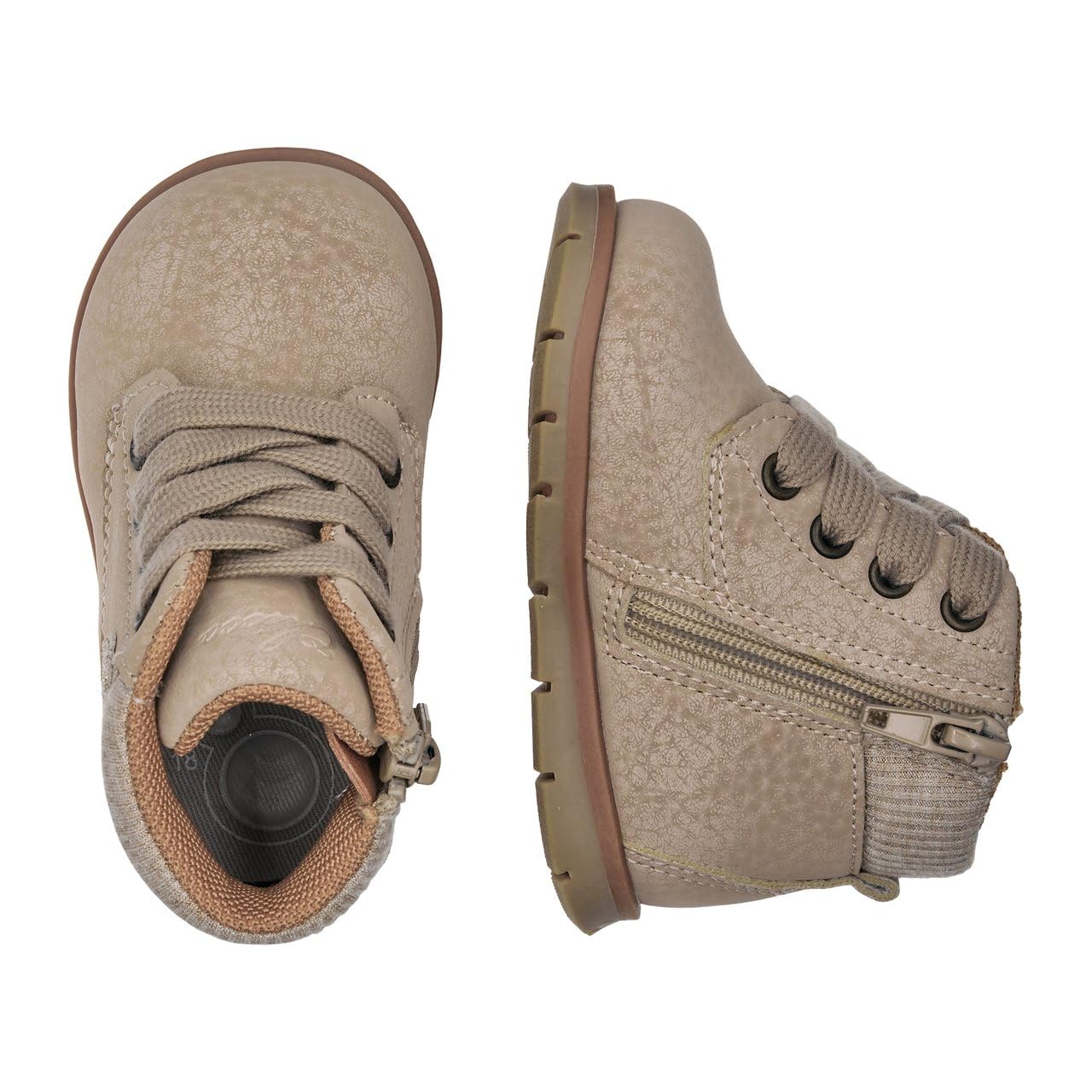 Scarpe Invernali Polacchino Bambina Fiolly, Regolabile con Lacci e Zip Laterale, con Cuore Glitter