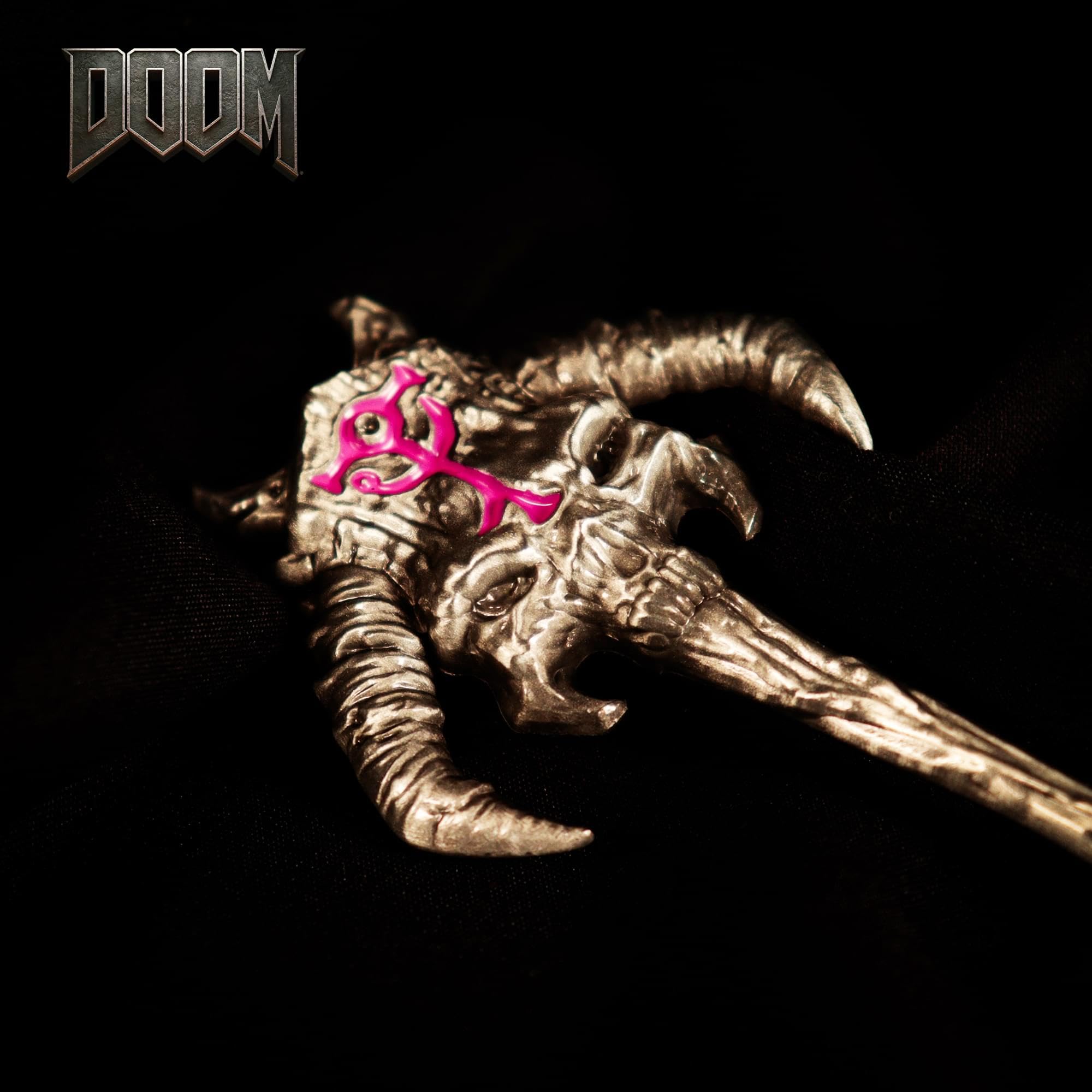 FaNaTtik Doom - Replica Chiave segreta in Metallo, Edizione Limitata (5000 in Tutto Il Mondo), Merchandising Ufficiale, Colore Argento Antico