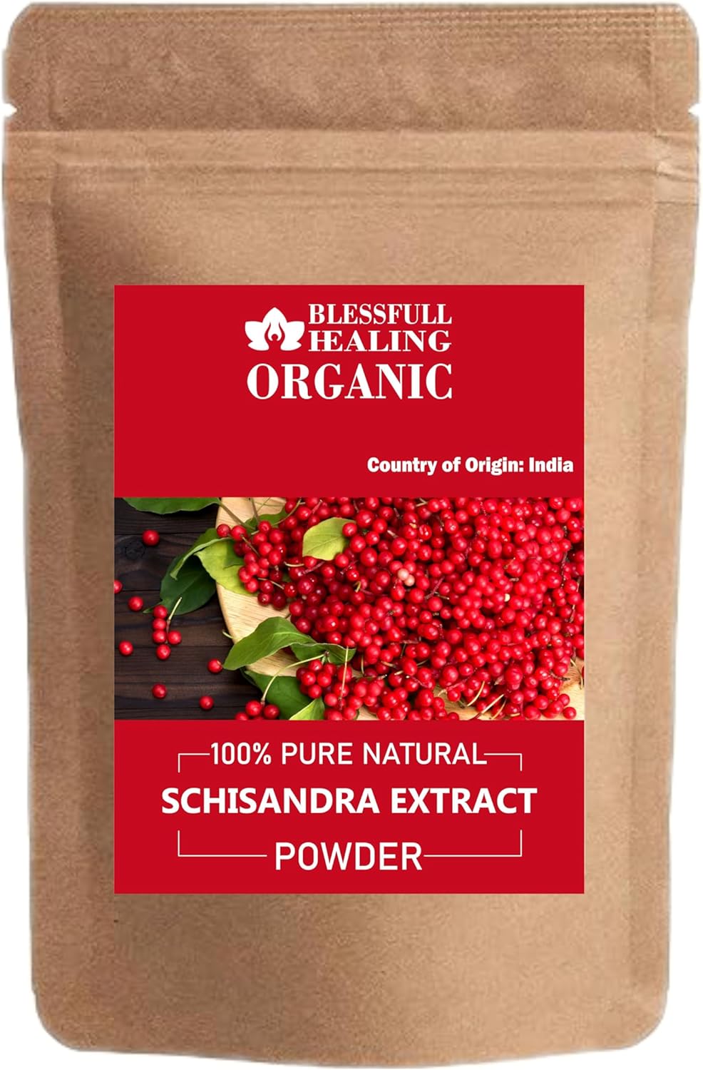 Blessfull Healing Organic Schisandra Extract Powder 100% Pure Natural 200 Gram / 7.05 oz