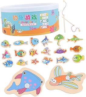 SEWACC 1 Conjunto De Brinquedo De Pesca Para Crianças Jogo De Pesca Para Crianças Placa De Pesca De Desenho Animado Jogo De Pesca Magnético Brinquedo Correspondente Bloco De Pesca