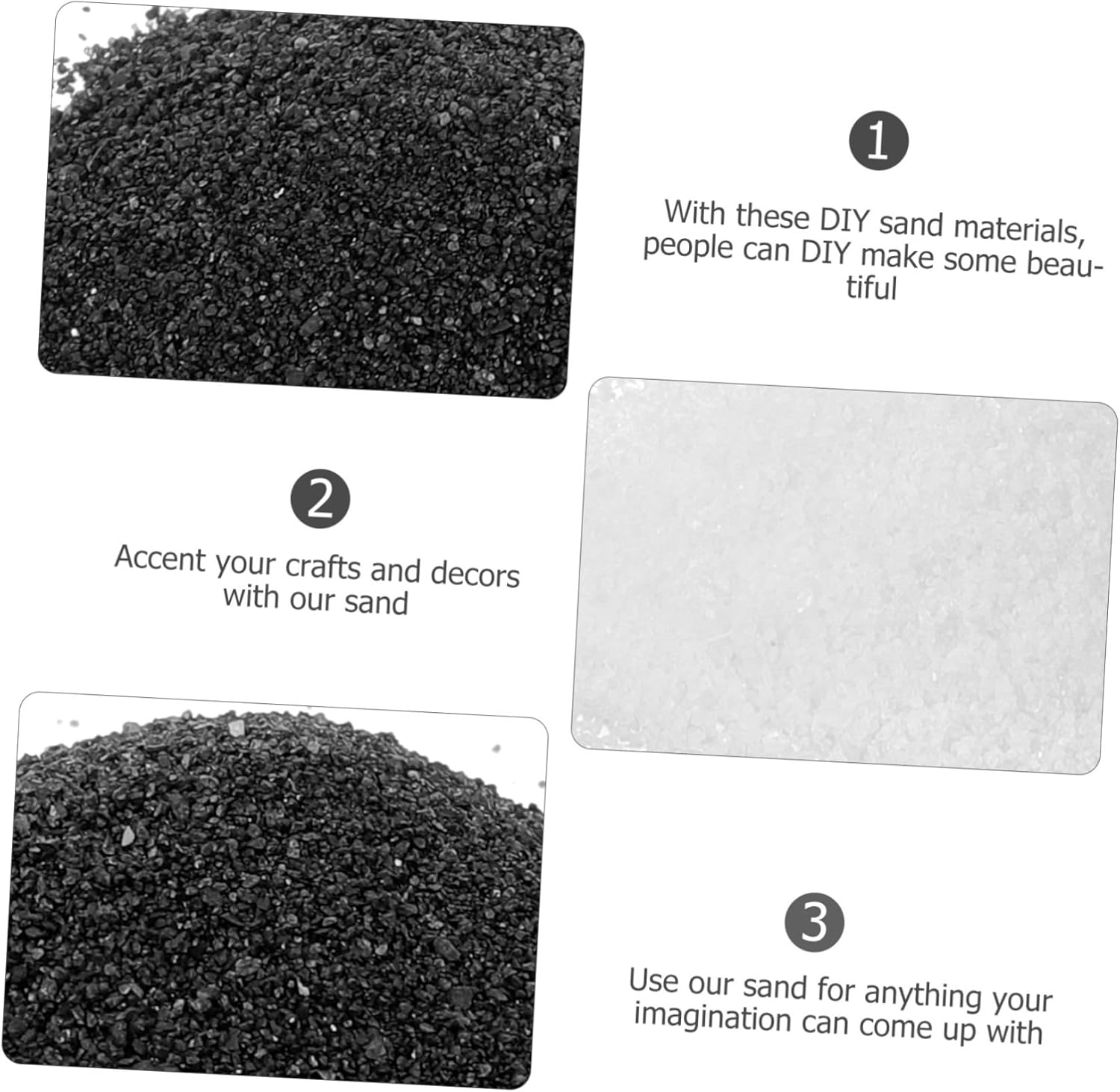 BRIGHTFUFU 2bags Fine Craft Sand for Zen Garden DIY Crafts Material Table Accessory