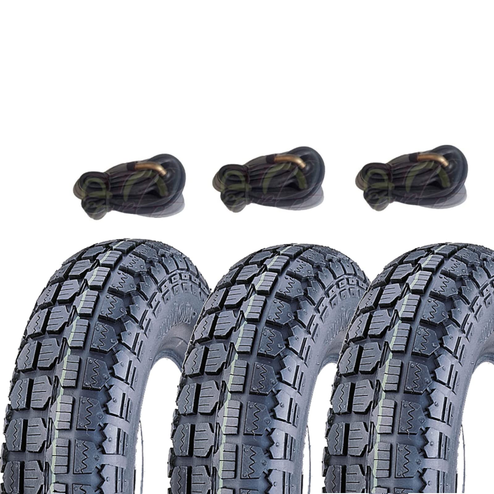 3 GOMME 3.50-8 6PR COMPATIBILE CON VESPA VBB VNB VBA VNA VB1T GL 125 150 + CAMERE | PNEUMATICI NERI KIT RICAMBIO SET COPERTONI