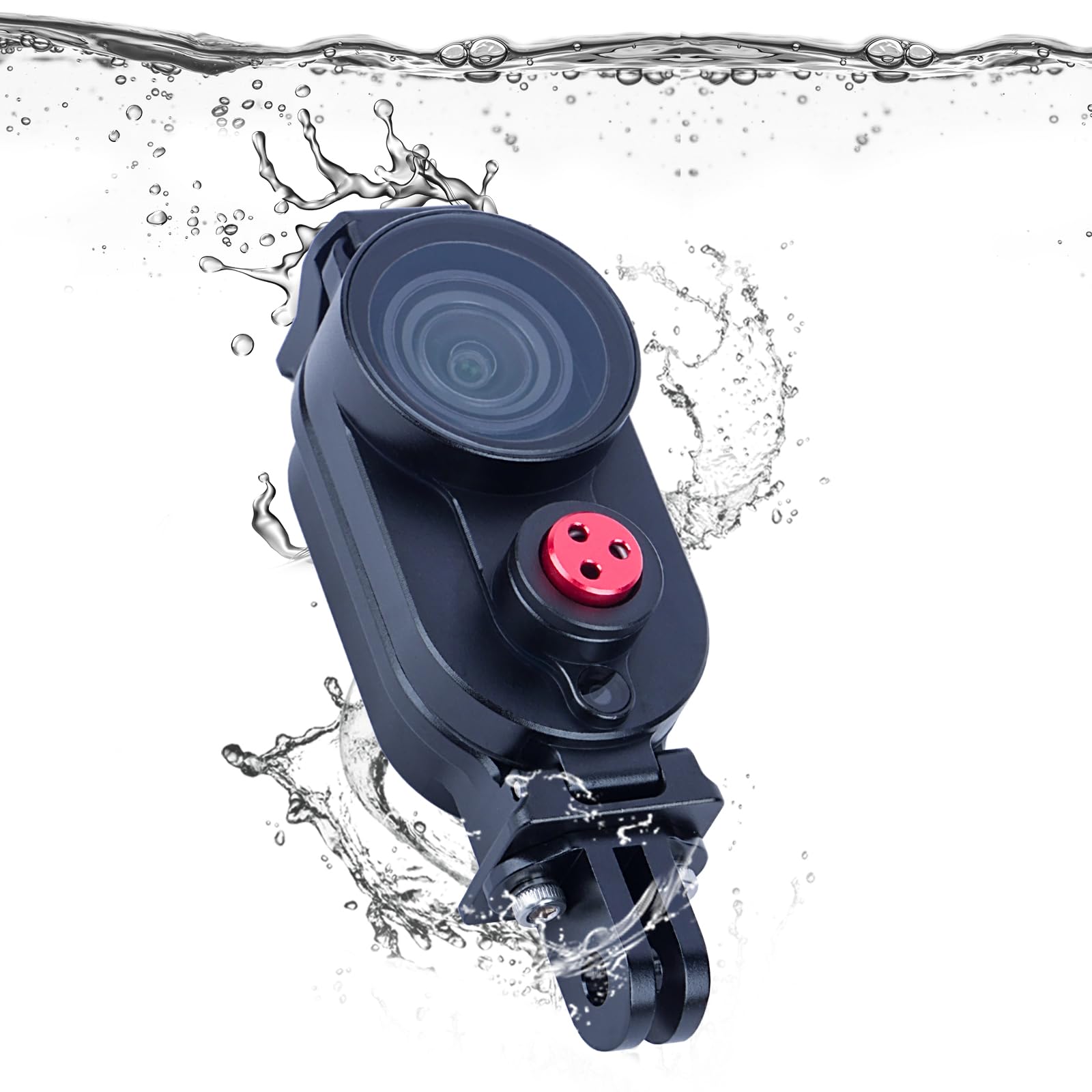 Mechrig Aluminum Waterproof Case for Insta360 Go3 Go3s 80M Deep Waterproof Camera Housing with Dual Interface for Insta360 Go3 Go3s (63091)