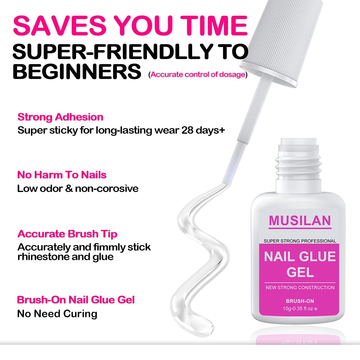 New Upgrade Nail Glue and Glue Remover Kit,Super Strong Nail Gel for Press On Acrylic Nails Tips and Quickly Nail Removes for Long Lasting Fake Acrylic Gel Kit
