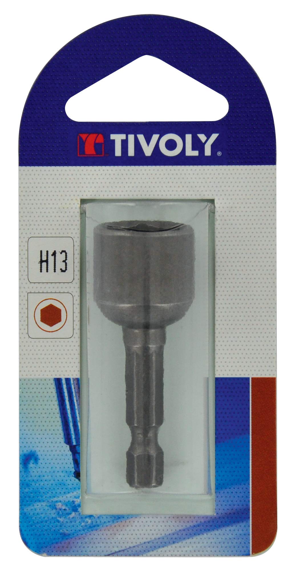Tivoly 11501921000 Noix de Serrage Magnétique Hexa Femelle Ø 10mm, Queue Hexa 6,35mm